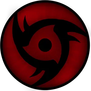 Red Black Tribal Dragon Eye PNG image