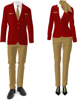 Red Blazer Uniforms PNG image