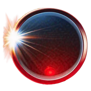 Red Blinding Lens Flare PNG 06122024 PNG