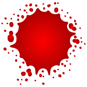 Red Blood Splat Graphic