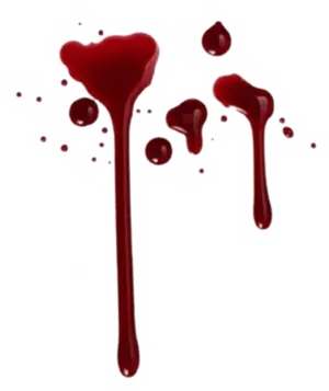 Red Blood Splatter Artwork PNG image