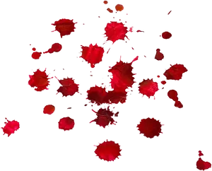 Red Blood Splatter Black Background