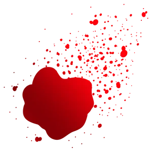 Red Blood Splatter Graphic