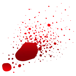 Red Blood Splatter Graphic