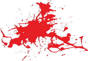 Red Blood Splatter Graphic PNG image