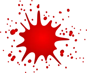 Red Blood Splatter Graphic PNG image