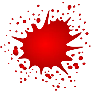 Red Blood Splatter Graphic