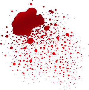 Red Blood Splatter Pattern PNG image