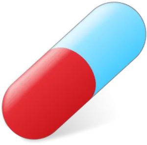 Red Blue Capsule Pill PNG