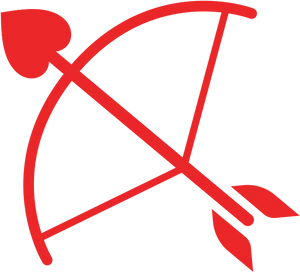Red Bowand Arrow Icon PNG image
