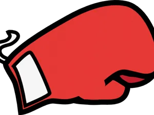 Red Boxing Glove Cartoon PNG image