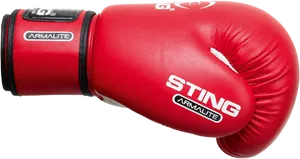 Red Boxing Glove Side View PNG image