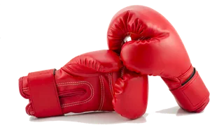 Red Boxing Gloves Crossed PNG image