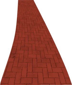 Red Brick Road Perspective View PNG image