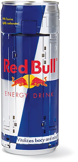 Red Bull Energy Drink Can PNG image