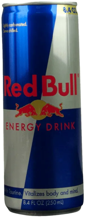 Red Bull Energy Drink Can PNG image