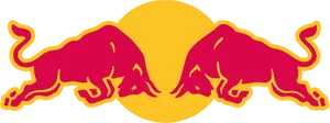 Red Bull Logo Two Bulls PNG image