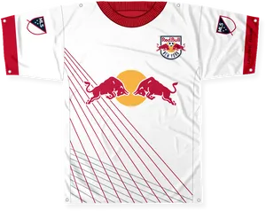 Red Bull New York Soccer Jersey PNG image