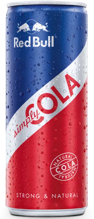Red Bull Simply Cola Can PNG image