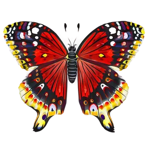 Red Butterfly C PNG