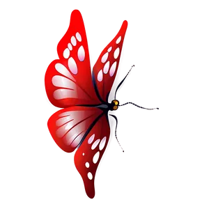 Red Butterfly Emoji Png 06122024 PNG image