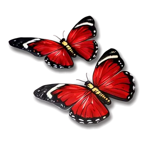 Red Butterfly Emoji Png Foq PNG image