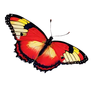 Red Butterfly In Flight Png 61 PNG image