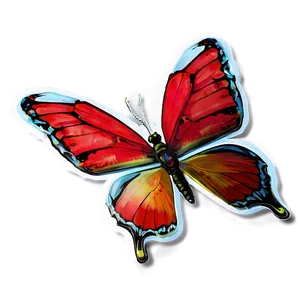 Red Butterfly In Nature PNG Ewg81 PNG
