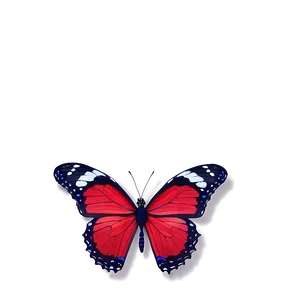 Red Butterfly On White Background PNG 27 PNG