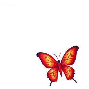 Red Butterfly Outline Png 18 PNG image