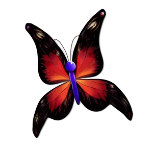 Red Butterfly Pattern PNG Dif84 PNG