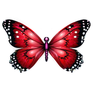 Red Butterfly Pattern Png Foe73 PNG image