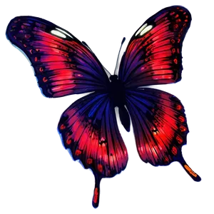 Red Butterfly Silhouette PNG 82 PNG