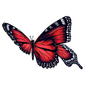 Red Butterfly Wings Png Wpk47 PNG image