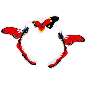 Red Butterfly With Antennae Png 56 PNG image