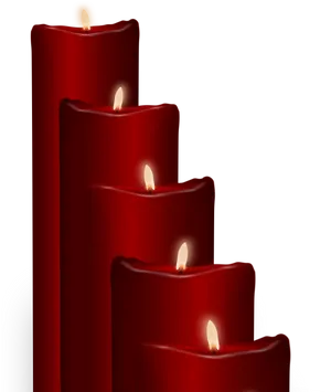 Red Candles Illuminatedin Darkness.jpg PNG image