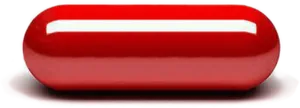 Red Capsule Pill PNG