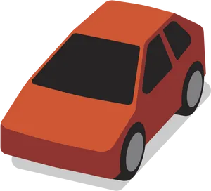 Red Car Vector Illustration PNG