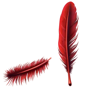 Red Cardinal Feather PNG Onx82 PNG