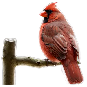 Red Cardinal Illustration PNG 06292024 PNG