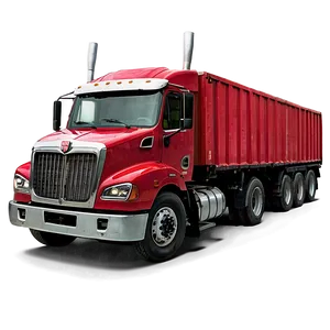 Red Cargo Truck PNG 48