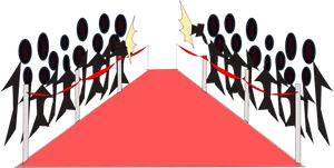 Red Carpet Event Illustration PNG image