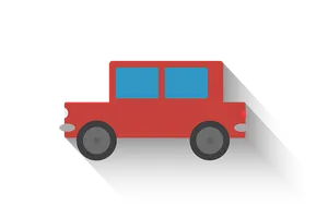 Red Cartoon Car Vector Illustration PNG image