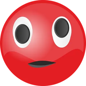 Red Cartoon Face Icon
