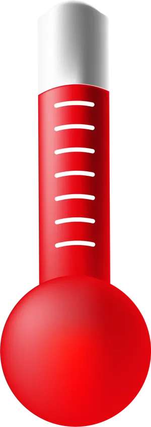 Red Cartoon Thermometer