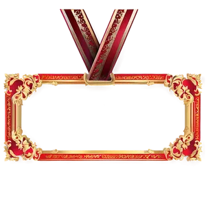 Red Certificate Frame PNG Yat3
