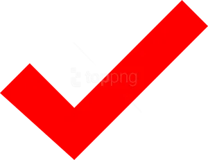 Red Check Mark Transparent Background.png PNG image