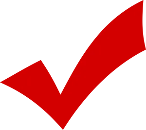 Red Checkmark Graphic PNG image