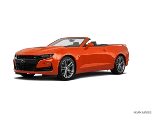 Red Chevrolet Camaro Convertible2023 PNG image