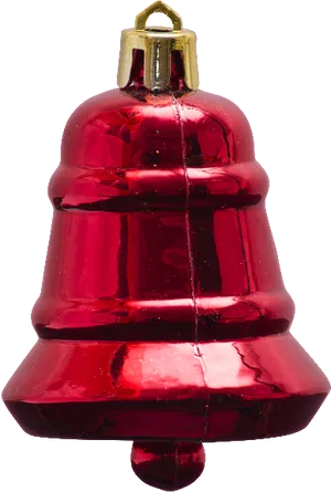 Red Christmas Bell Ornament PNG